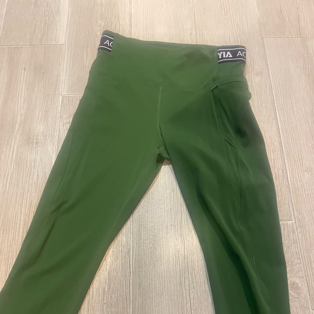 Green Zyia luxe Leggings